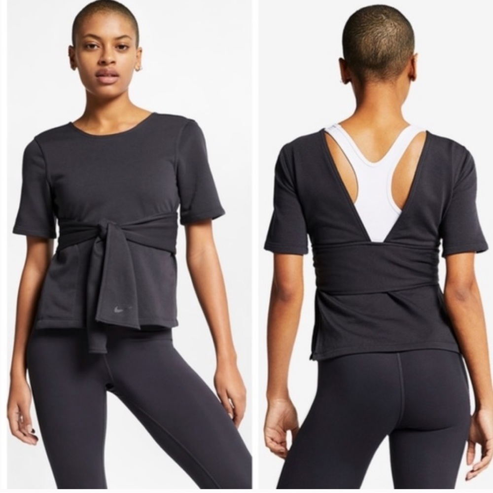 NIKE •‎ Yoga Studio wrap top